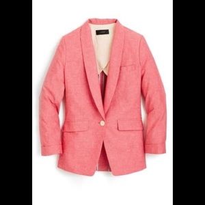 J.Crew Unstructured Shawl  linen blazer, 12P, NWT